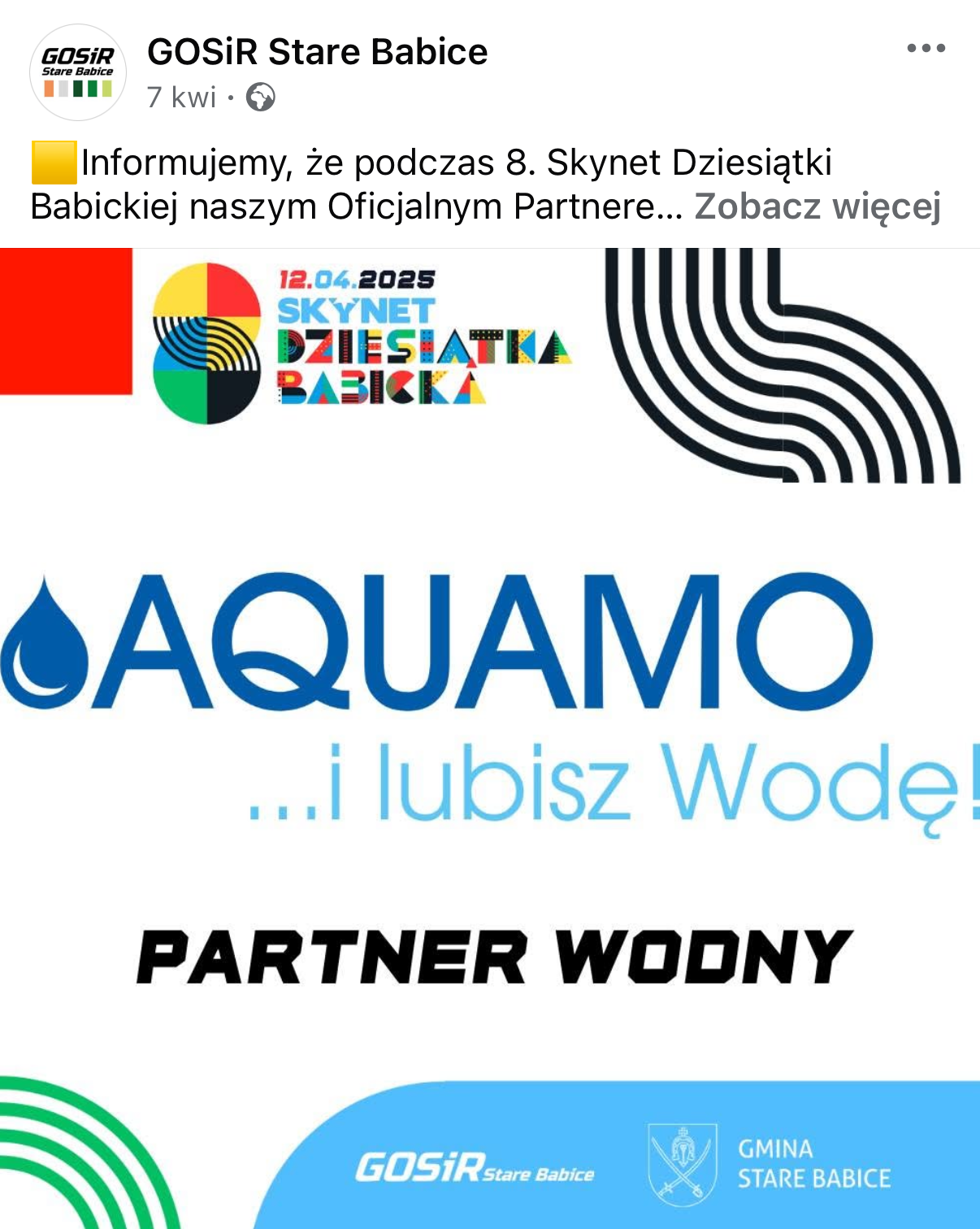 AQUAMO PARTNER WODNY DZIESIATKI BABICKIEJ 2025